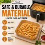 Air Fryer Liners Disposable, Unbleached Parchment Paper Baking Liners 12pc Sale