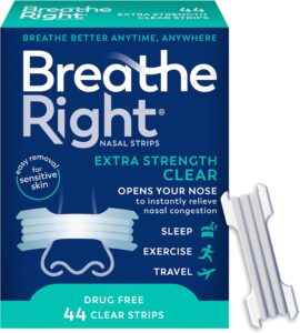Breathe Right Nasal Strips, Extra Strength, Nasal Congestion, Clear, 44ct Sale