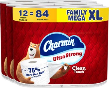 Charmin Ultra Strong Clean Touch Toilet Paper, 12 Family Mega XL Rolls Sale