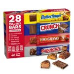 Full Sized Butterfinger, CRUNCH, Baby Ruth, 100 Grand Candy Bars 28 Ct