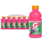 Gatorade Lower Sugar Sports Drink, Rain Berry, 12 fl oz Bottles, (12 Pack)