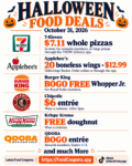 Halloween 2026 Food Special Deals and Coupons