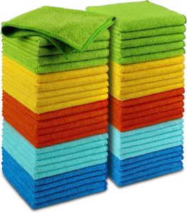 Microfiber Cleaning Cloth-50PK, Microfiber Towels for Cars, 12
