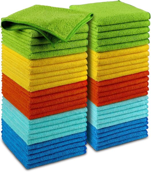 Microfiber Cleaning Cloth-50PK, Microfiber Towels for Cars, 12"×12" Sale $12.74 Free Shipping from Amazon #deals #amazondeals