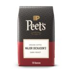 Peet's Coffee Ground Coffee Dark Roast, Major Dickason's Blend, 18 Ounces