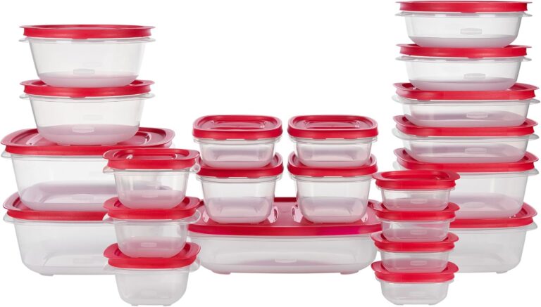 Cooking Checklist Simple Rubbermaid EasyStore Containers, 44-Piece Set, Food Storage Cont
