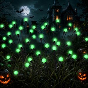 Solar Halloween Decorations (4Pcs 40LED), Green Halloween Solar Lights Sale